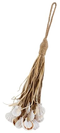 GOOHOCHY Cuerda De Yute Decorativa Colgante Conchas Marinas Adorno Único y Elegante para Hogar y Sala De Estar para Fiestas y Decoraciones Infantiles