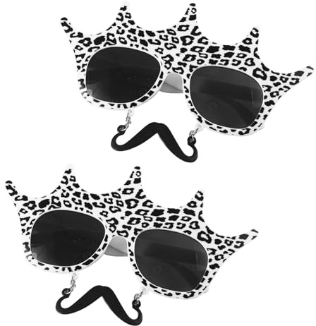 SAIIURV 2 piezas Fiesta Gafas, Accesorios Tropicales, Regalos para Niños y Adultos, para Navidad, Fiesta, Aniversario, Fiestas de Verano Decorativas Accesorios