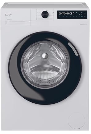 Candy ProWash 500 Lavatrice a Carica Frontale, 9 kg, 1400 Giri, Motore Inverter, Classe A -20%, Connessione Wi-Fi, App hOn, Cicli Rapidi, 60 x 60 x 85 cm, Bianca - BR 49B8-S
