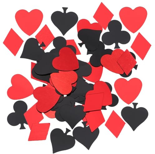 VALICLUD Decorazioni Tavolo Coriandoli Poker Colorati 90g per Feste Matrimoni Compleanni, Frammenti Plastica Sicura senza Odore, Sparsi per Inviti e Tovagliette