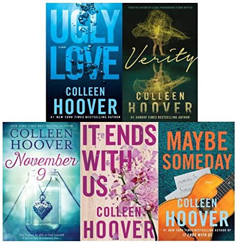 Colleen Hoover Collection 5 Books Set (Verity, November 9, Maybe Someday, Ugly Love, It Ends with Us)