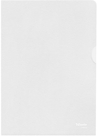 Esselte-Leitz Standard Plus 54850 - Fundas plásticas archivadoras (A5, PP, granulado, 100 unidades), transparente