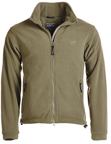 BMS Windsmoother Fleece Jacke, Oliv, Größe L