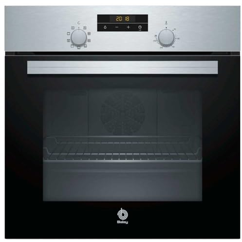 Balay Horno Multifunción, 60 cm de ancho, Control Comfort, Precalentamiento Rápido, 7 funciones, Negro/Acero inoxidable, 3HB2030X0