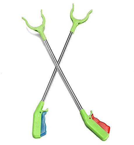 Fanuse 2X Pince Collecteur de DéChets Griffe de DéChets Outil de Fin D'Ordures Jardin 60 Cm