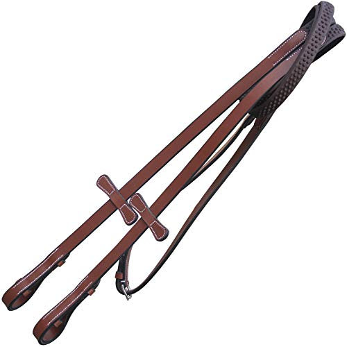ExionPro Redini in biotano Super Grip con protuberanze con tappo a martingala e chiusura a gancio | Alta aderenza e alta resistenza | Nero, marrone