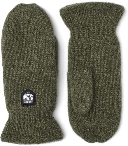 Hestra Basic Wool Vantar Damer/Herrar - damhandskar herrhandskar med foder Vinter höst-vinter - 8 HS olivgrön