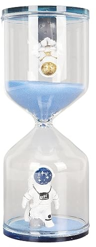Functional and Decorative Hourglass Timer 30 Minutes Astronaut Ornaments Sandglass Timer Sand Clock for School Tasks and Cooking Add a Unique and Nostalgic to Your Space