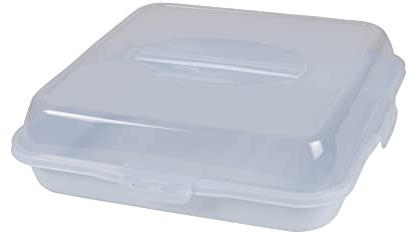 Homéa, Tårtlåda med plastklämmor D36xH10 cm