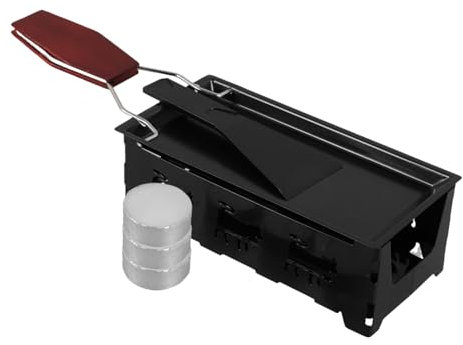CAXUSD Queso Raclette Parrilla Portátil Fundidor De Queso Calentador Suave Mango De Madera Para Barbacoa y Picnic