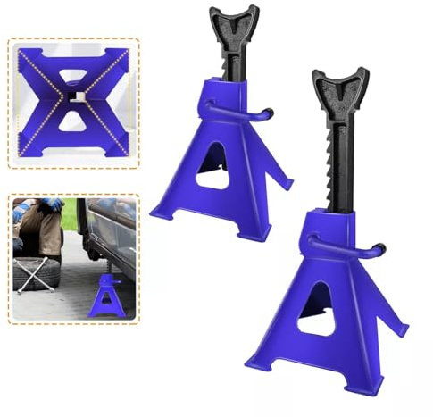 3T/4000lbs Capacity Floor Jacks, Includes Car Jack Hydraulic, Low Profile Trolley Jack, 2pcs Axle Stands Suitable for lifting most cars, Easy to Use Design & Storage Case Portable for Car