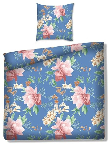 Bedskin Bettwäsche-Set mit Teddy Plüsch Cashmere Touch Cashmere-Optik, 2-teilig, 135x200 cm, 80x80 cm, warmes Plüsch, (Floral)