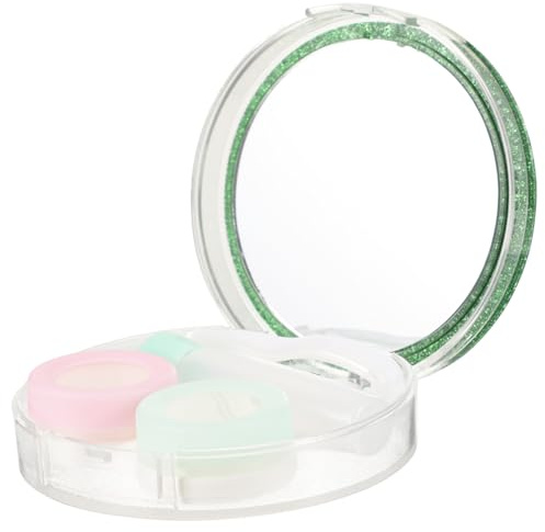 GALPADA Glasses Companion Box Portable Contact-Lens Box Lens Small Contacts Lens Holder Storage for Makeup Holder Travel Accessories for Women Container Random Color