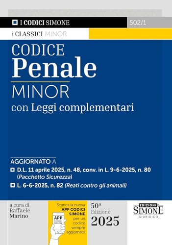 Codice penale minor. Con leggi complementari. Con App Codici Simone per un codice sempre aggiornato