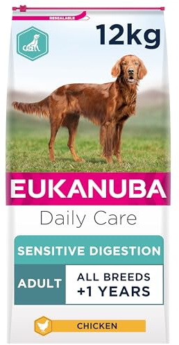 Eukanuba Daily Care Alimento Secco per Cani Adulti con Difficoltà Digestive, 12,5 kg