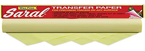 SARAL Rouleau de papier de transfert pour traçage de précision sur n'importe quelle surface Jaune 30,5 cm x 3,7 m