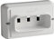 Solera 6827 - Base bipolar con toma tierra 25a 250v Blanco