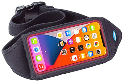 Tune Belt IP6 Running Belt for Men & Women, Universal Phone Waist Pack for Large Smartphones & Cases – Compatible with iPhone 16/15/14/13 Pro Max, Plus, Galaxy Ultra, Touchscreen Window, Extra Pocket