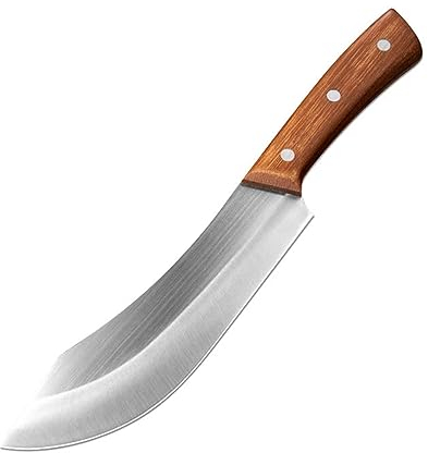 FBITE Couteau à désosser couteaux d'abattage couteau de boucher 5Cr15 couteau de cuisine en acier inoxydable couperet à viande Chef outils de cuisine manche en bois