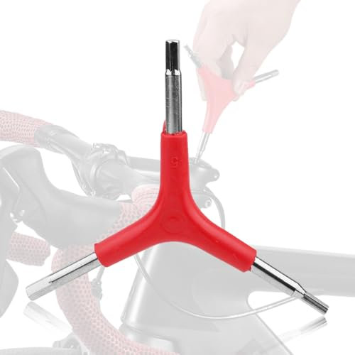 NIANOPKM 1 Chiavi esagonali a Forma di Y a 3 Vie per Bicicletta, Chiave Esagonale Interna Tipo Y, Chiave a Bussola di Tipo Y, per Riparazione di Biciclette e Ciclismo, Kit di Attrezzi Multiuso