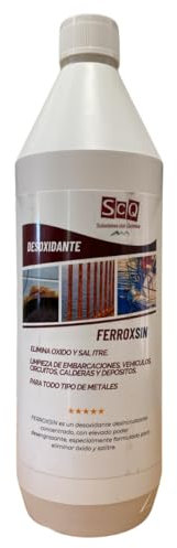 SCQ Soluciones con Química Eliminador de oxido | Desoxidante Quita oxido | Elimina Óxido y recupera el Color Original | removedor de oxido y salitre | para Embarcaciones, Automóviles y Herramientas