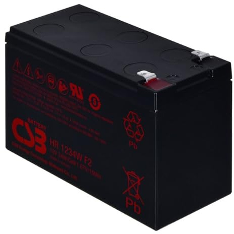 HITACHI CSB Batterie pour onduleur HR1234WF2 9 Ah 12 V - Marque EAN : 5904006036078