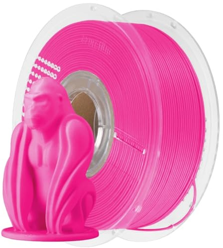 AzureFilm Filamento PLA Originale per Stampante 3D 1.75 mm – Bobina da 1kg – Facile da Stampare – Alta Precisione – Superficie Liscia – Ideale per Prototipi (Rosa fucsia, 1kg)