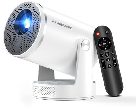 【Messa a Fuoco Automatica】Proiettore 4k Magcubic HY320pro - Risoluzione Nativa 1080p, 400 ANSI, Contrasto 10000:1, Wi-Fi 6 e Bluetooth 5.4, Correzione Trapezoidale per casa e ufficio