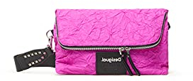 Desigual Bols_Crush Venecia, Across Body Bag para Mujer, Talla única, Fucsia