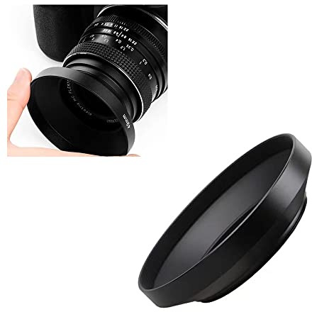 Générique Pare-soleil en métal grand angle pour appareil photo numérique Panasonic Lumix DC FZ80 FZ82 FZ83 FZ85 Noir