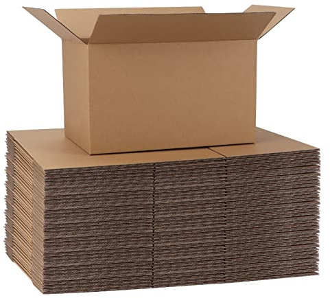 CRUGLA 40 Packs 10x6x6 Shipping Boxes Corrugated Cardboard Boxes Shipping Box Bulk for Business Packing Boxes