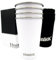 Huniox® 4 X 500 ML Tasse Camping - Becher Edelstahl - Outdoor Tasse - Camping Gläser Bruchfest - Gläser 500ml - Trinkbecher Edelstahl - Metallbecher (ARTIC WHITE, 500 ML)