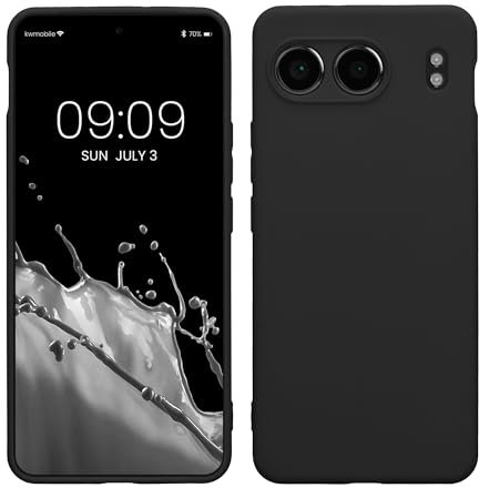 kwmobile Carcasa Compatible con OnePlus Nord 4 5G Funda - con Bordes elevados - Apto Carga inalámbrica - Negro Mate Mate
