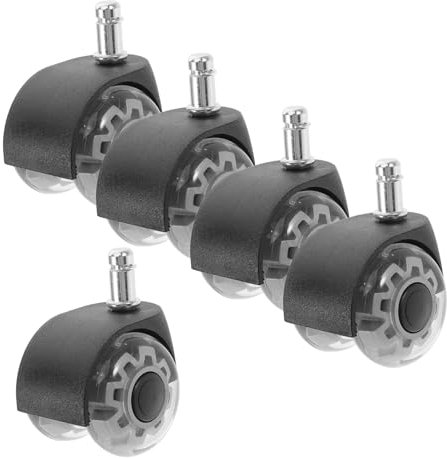 MAGICLULU 5pcs Office Chair Casters Rolling Chair Wheels Swivel Casters Roller Wheels