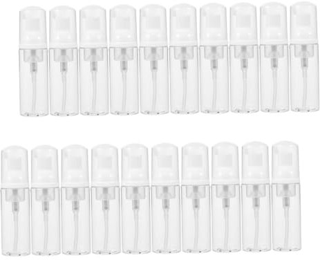 Homoyoyo 20pcs Refillable Foam Pump Bottle Plastic Travel Press-type Foaming Cleanser Bottle