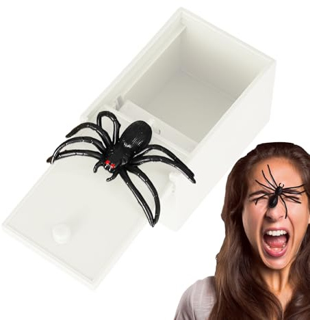 Generisch Boîte à farces araignées, Article de farces pour Halloween, Article de farces Amusant pour Les fêtes, indépendamment de l'année, Adultes, Amis