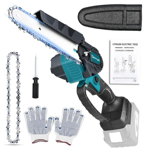 Bürstenlose 6 Zoll Mini Kettensäge für Makita 18V LXT (Kein Akku), Kabellose Einhand Ersatz Kettensägen für Makita Battery, Elektro Chainsaw Chain Saw für Holzschneiden/Baumbeschneiden/Gartenscheren