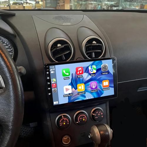 Car Stereo Radio for Nissan Rogue 2008-2013, GPS Navi Head Unit 2 Din Radio for Carplay Android Auto 10.1inch Bluetooth DAB+ WiFi SWC DVR Split Screen Backup Camera 4+64G