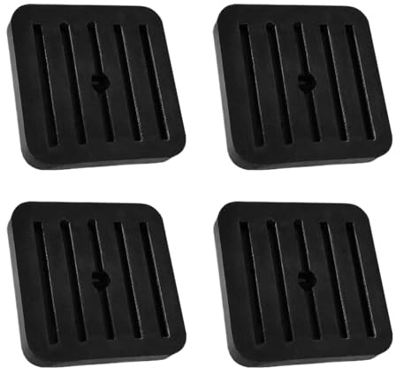 4 almohadillas de aislamiento de goma, amortiguadoras de vibración, amortiguadoras de aislamiento acústico para HVAC, secadora, refrigerador, congelador, compresor de aire, aire