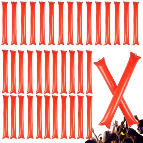 Thunder Stick - 40 Piezas de Palmas Inflables para Animación Deportiva
