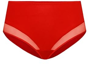 Teyli damtrosor bomull för att dölja brister – bikinis och midjetrosor för kvinnor – trosor bomull damer, röd, S