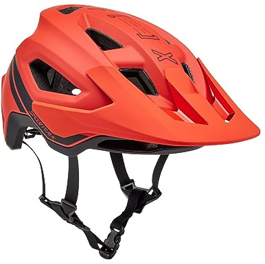 Fox Racing Speedframe Pro Mountain Bike Helmet, RACIK - Orange Flame, Small