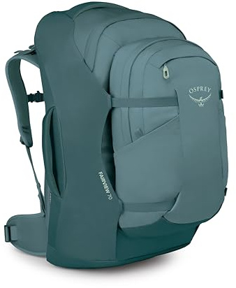 Osprey Fairview Women's Travel Pack, 70L, Cascade Blue-Torrent Blue