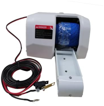 DWOGCEBX 12V Electric Anchor Winch For Boats 35Lb Marine Windlass Fishing Winch GDYAC35SW Compatible With Standard Watercraft