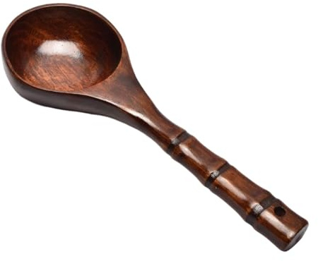 Folpus Louche de sauna multifonction avec poignée, cuillère à eau en bois pour le jardinage