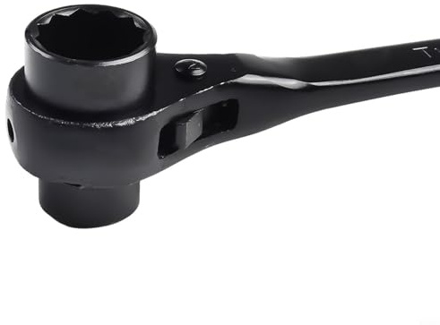 Chiave a cricchetto da 30-32 mm, con meccanismo a cricchetto reversibile in acciaio al cromo vanadio, per riparazione auto e manutenzione meccanica