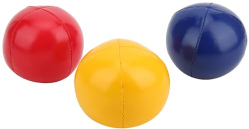 Generic Färgglad Handkastbollsset med 3 Pedagogisk Leksaksjongleringboll för Att Utveckla Fingerflexibilitet och öga-handkoordination, Rekvisita, 6,3 Cm Diameter, Lämplig för Barn och Vuxna