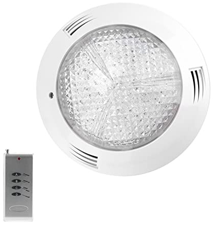 VBESTLIFE Luz Subacuática 360 LED RGB Multicolor con Control Remoto, Lámpara de Fuente Sumergible AC12V 35W para Decoración de Jardín de Estanque, Iluminación Segura para Piscina de bajo Voltaje a