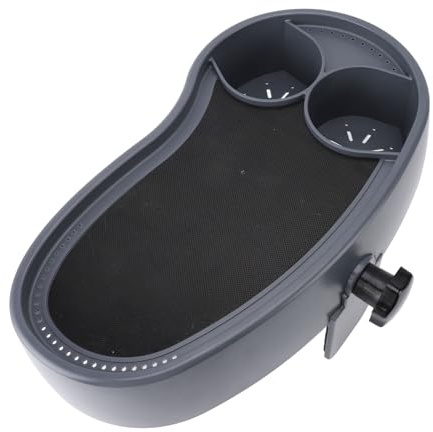 Yanmis Vassoio per Vasca Idromassaggio Regolabile con 2 Portabicchieri, Vassoio da Portata Antiscivolo Portabevande per Vasca da Bagno Fuori Terra, Accessori Spa - Tavolino da Bagno Antiscivolo per