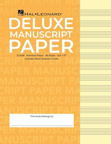 Deluxe Wirebound Super Premium Manuscript Paper.